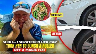 Thai Girlfriend STILL Has No Idea I Scratched Her Car… Fixed It Just in Time!