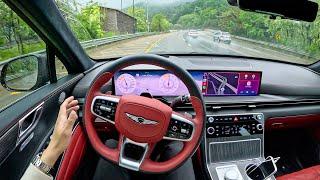 The New 2025 Genesis GV80 COUPE 3.5T POV Rain Drive (ASMR)