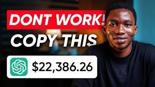 How To Earn $22,386 with ChatGPT For FREE (How To Make Money Online With Artificial Intelligence)