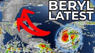 Eye Of Hurricane Beryl Nearing Jamaica (Tropics Update)