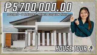 House Tour 26 • An Affordable Modern Style Bungalow House w/ 3BR in Angeles City Pampanga