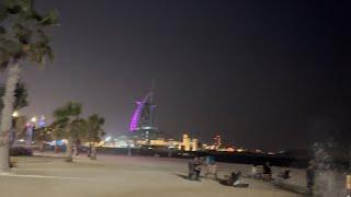 KITE BEACH WALK/NIGHT BEACH in DUBAI/ BEST BEACHES IN DUBAI/ BEST PLACES FOR WALK IN DUBAI