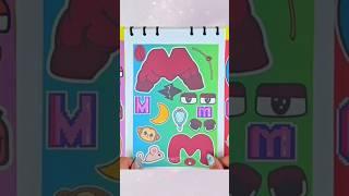 Alphabet Lore Sticker M | 알파벳로어 M 스티커 꾸미기 | Paper DIY | ASMR