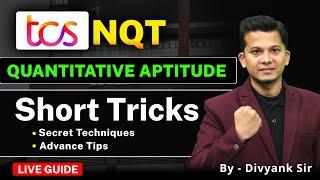  LIVE: TCS NQT 2025 Aptitude Shortcuts & Tricks | Complete TCS NQT Aptitude Preparation Guide