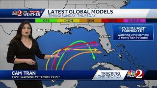 Florida should brace for soggy week, but odds of tropical development are dropping, NHC says