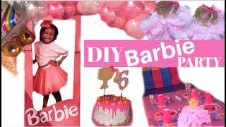 DIY BARBIE PARTY | BARBIE BOX AND BALLOON GARLAND | Party Prep