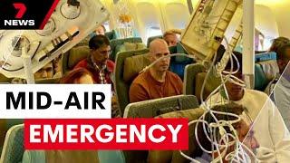 Terrifying turbulence on Singapore flight | 7 News Australia