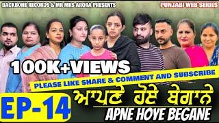 APNE HOYE BEGANE Episode 14 | NEW PUNJABI WEB SERIES | EMOTIONAL STORY | MR MRS ARORA | 4K VIDEO