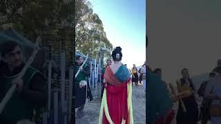 当国风飞天在西方的文艺复兴节when Chinese Feitian Goddess in the renaissance festival