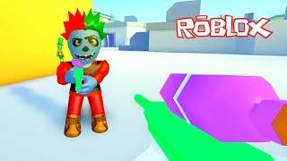 Boya Tabancalarıyla Yargı Dağıtıyoruz  Roblox BIG Paintball!