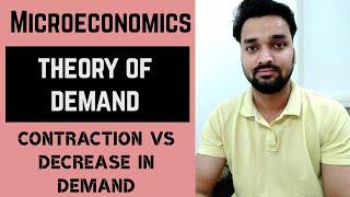 Difference Between Contraction and Decrease In Demand - Theory of Demand - (Part-8)- Microeconomics