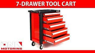 DNA Motoring - 7-Drawer Tool Cart with Locking Swivel