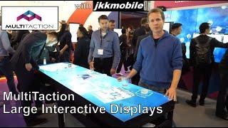 MultiTaction with jkkmobile at ISE 2020, UNB, XNB 55” interactive display, Canvus Showcase with CEO