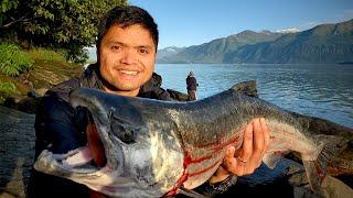 SALMON Fishing ALASKA (epic fishing trip, catch and cook)