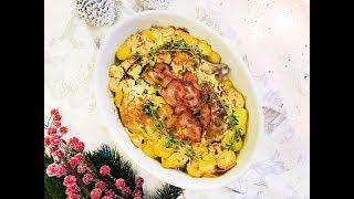 Куриные голени, запечённые в сливочно - горчичном соусе, блюдо на праздничный стол Новый год 2018