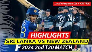 Sri Lanka Vs New Zealand | 2nd T20 Match Full Highlights | New Zealand vs Sri Lanka | SL vs NZ