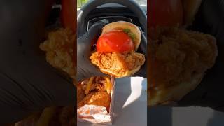 Popeyes  #asmr #food #mukbang