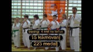 priznanje, občina Bohinj - karate klub Bohinj, tekmovalna skupina trener Janez Medja