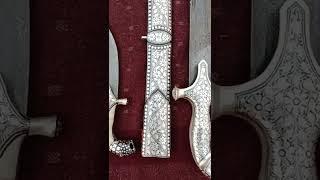 koftgari work new made sword and dagger Damascus Blade