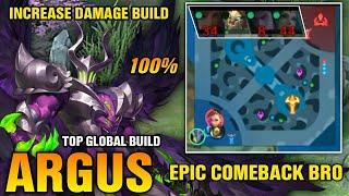 IMPOSSIBLE EPIC COMEBACK NEW ARGUS INCREASE DAMAGE BUILD BRO || ARGUS BEST BUILD 2024