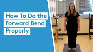 How to Do the Forward Bend Properly | Balance Exercise