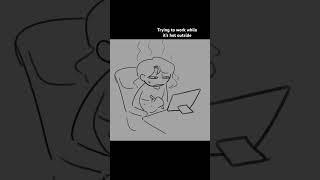 I was built for winter #art #digitalart #artstruggles #doodle #silly #summer #relatable