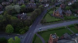 4K Drone Revealing Victorian House With Churches by the River Mersey Liverpool - DLog DJI Rec709 LUT