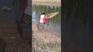 Most Satisfying Cast Net Fishing Video, Catching fish with fishing net 1