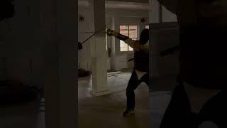 fencer exploring encircling the blade #rapierfencinglesson #swordthrust