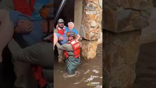 91-year-old woman rescued from flooded home in Tampa #shorts