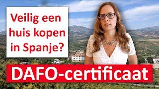 Wat is het DAFO-certificaat voor huizen op het platteland van Andalusie en wat zijn de kosten? 2025