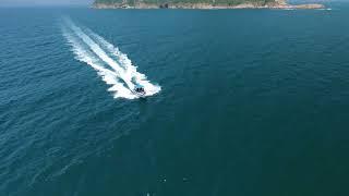 Amazing Aerial Footage 4K - Free HD Stock Footage - No Copyright - Drone Speedboat Ocean