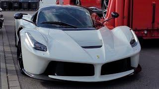 5 Million Dollar Ferrari Laferrari get's  delivered - loud start up & sound