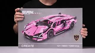 Lamborghini Speed Super Racing Car Bricks Kit Toys Building Blocks Car