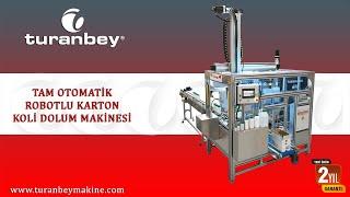 Tam Otomatik Robotlu Koli Dolum Hattı - Fully Automatic Robot Carton Filling Line