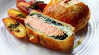 Salmon en croute recipe