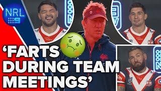 Funny Sydney Roosters unveil who annoys Trent Robinson the most!  | NRL on Nine