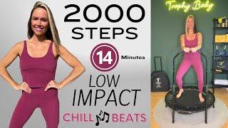 2000 Steps Rebounder Workout At Home | Low Impact Beginner Friendly | Step Challenge | Boost Energy