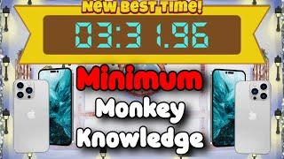 BTD6 Race Mobile Friendly Tutorial  Minimum Monkey Knowledge  The Lone Ice Monkey