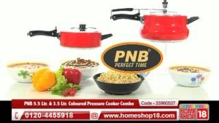 HomeShop.com PNB 5.5 Ltr. & 3.5 Ltr. Coloured Pressure Cooker Combo