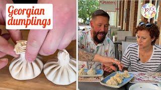 Making Georgian dumplings in a Georgian restaurant in Szczecin | Poland