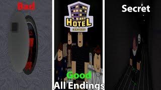 Roblox Hotel ALL ENDINGS! (V2)