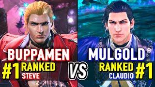 T8  BUPPAMEN (#1 Ranked Steve) vs MULGOLD (#1 Ranked Claudio)  Tekken 8 High Level Gameplay