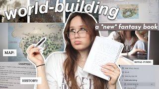 WORLD-BUILDING my *new* fantasy novel  ️ VLOG (making maps, magic curses + re-writing my book?)