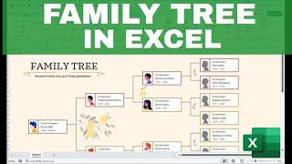 How to Make a FAMILY TREE in EXCEL (Using Free Templates or from Scratch)