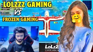 LoLzZz Gaming vs Frozen Gaming Girl Gamer vs LoLzZz Gaming Bgmi Video i Rush AJ