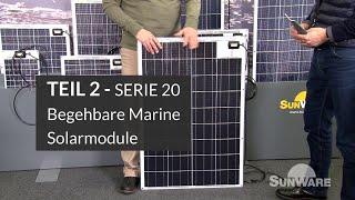 Begehbare Solarmodule für Segelboot, Motorboot & Katamaran