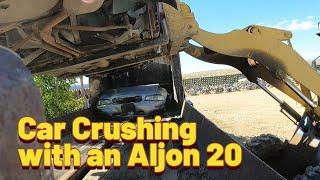 Witness the Destruction!!!   Vintage Aljon 20 Crushing Cars with Ease