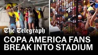 Copa America final fans climb through air vents to break into stadium