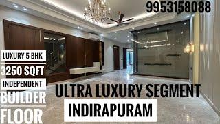 LUXURIOUS 5BHK INDEPENDENT BUILDER FLOOR INDIRAPURAM GHAZIABAD ||3250 SQFT || PRIME LOCATION ️